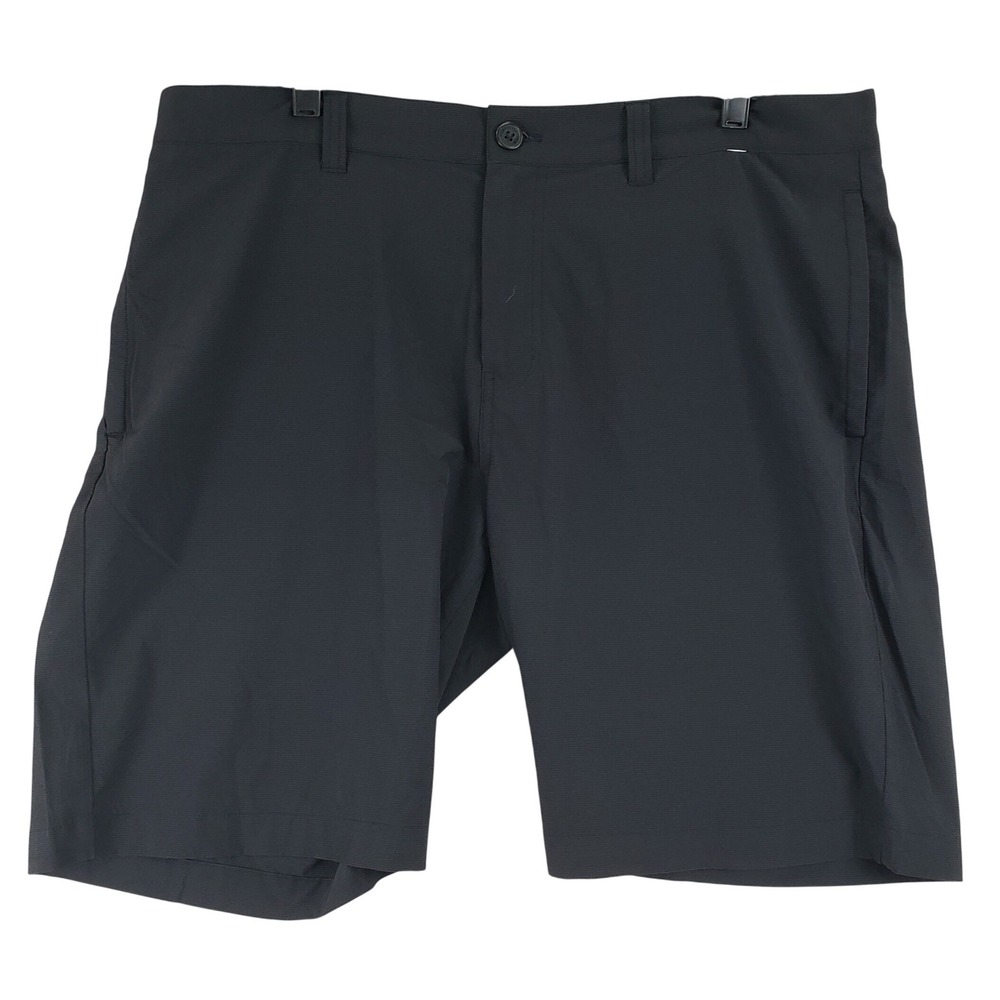 Travis Mathew Beck Golf Shorts Mens 38 Black Performance Athletic Stretch